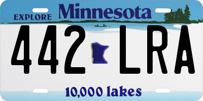 MN license plate 442LRA