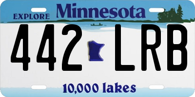 MN license plate 442LRB