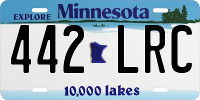 MN license plate 442LRC