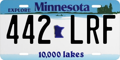 MN license plate 442LRF