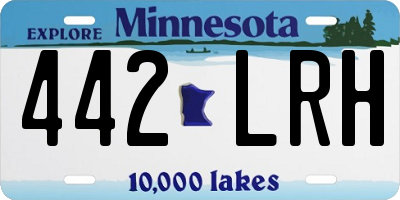 MN license plate 442LRH