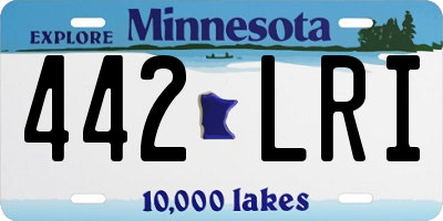 MN license plate 442LRI