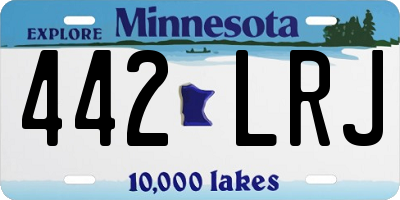 MN license plate 442LRJ