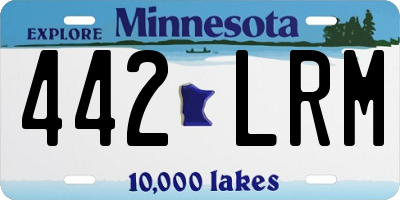 MN license plate 442LRM