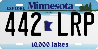 MN license plate 442LRP