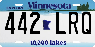 MN license plate 442LRQ