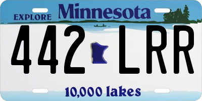 MN license plate 442LRR