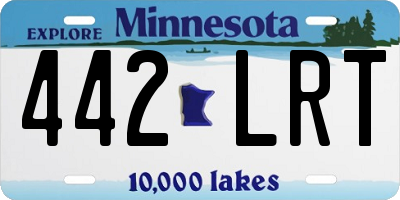 MN license plate 442LRT