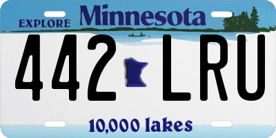 MN license plate 442LRU