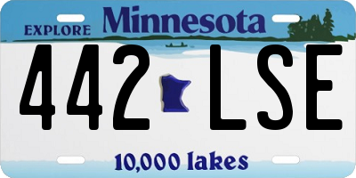 MN license plate 442LSE