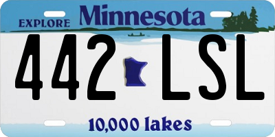 MN license plate 442LSL
