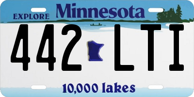MN license plate 442LTI