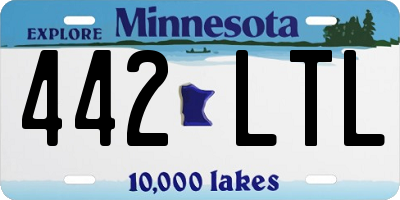 MN license plate 442LTL