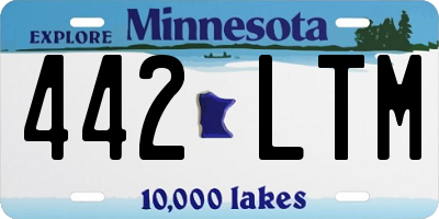 MN license plate 442LTM