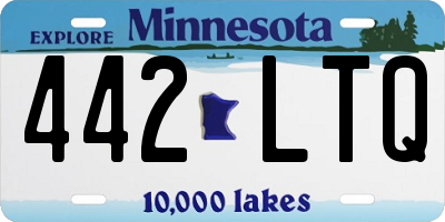 MN license plate 442LTQ