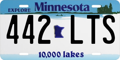 MN license plate 442LTS