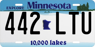 MN license plate 442LTU