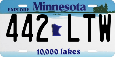 MN license plate 442LTW
