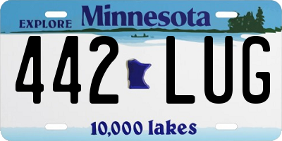 MN license plate 442LUG