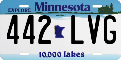 MN license plate 442LVG