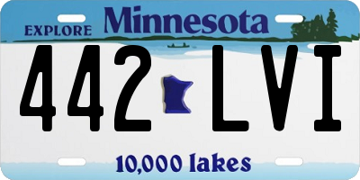 MN license plate 442LVI