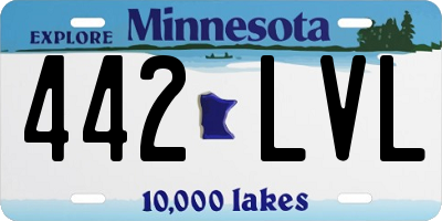 MN license plate 442LVL
