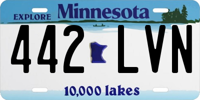 MN license plate 442LVN