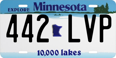 MN license plate 442LVP