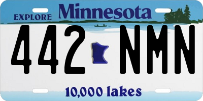 MN license plate 442NMN