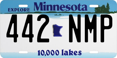 MN license plate 442NMP