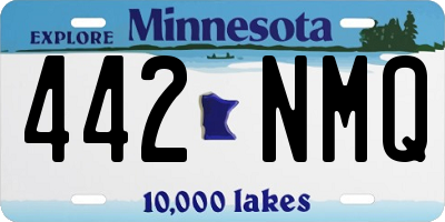 MN license plate 442NMQ