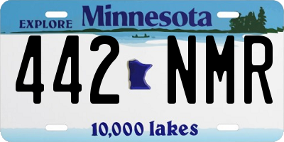 MN license plate 442NMR