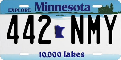 MN license plate 442NMY