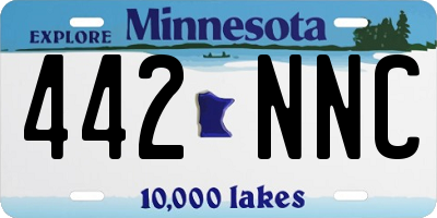 MN license plate 442NNC