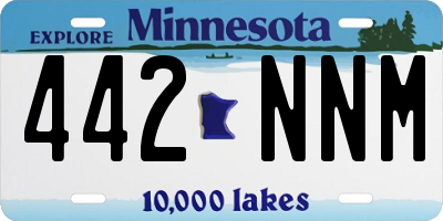 MN license plate 442NNM