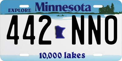 MN license plate 442NNO