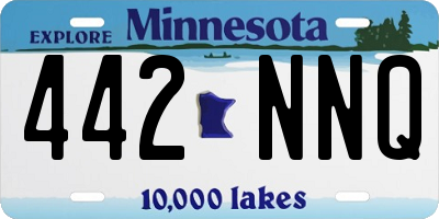 MN license plate 442NNQ