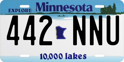 MN license plate 442NNU