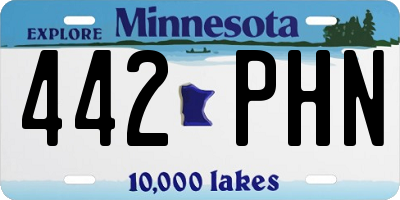 MN license plate 442PHN