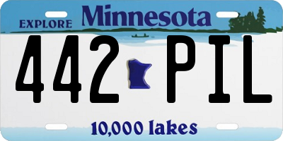 MN license plate 442PIL