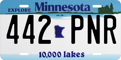 MN license plate 442PNR