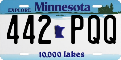 MN license plate 442PQQ