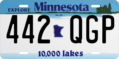 MN license plate 442QGP