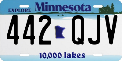 MN license plate 442QJV