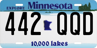 MN license plate 442QQD
