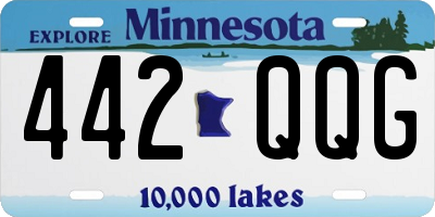 MN license plate 442QQG