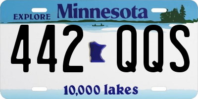 MN license plate 442QQS