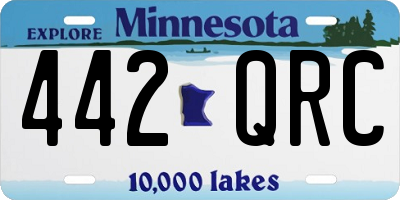 MN license plate 442QRC