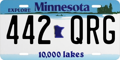 MN license plate 442QRG