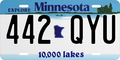 MN license plate 442QYU